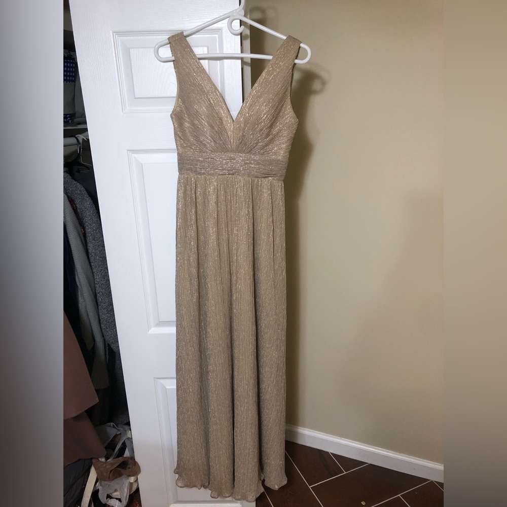 Kleinfeld bridesmaids dress in Champagne, size S